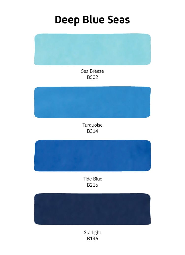 Alcohol Ink Bundle Deep Blue Seas Alcohol Ink Bundle