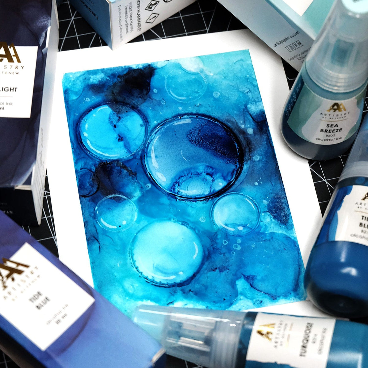 Alcohol Ink Desert Night Alcohol Ink