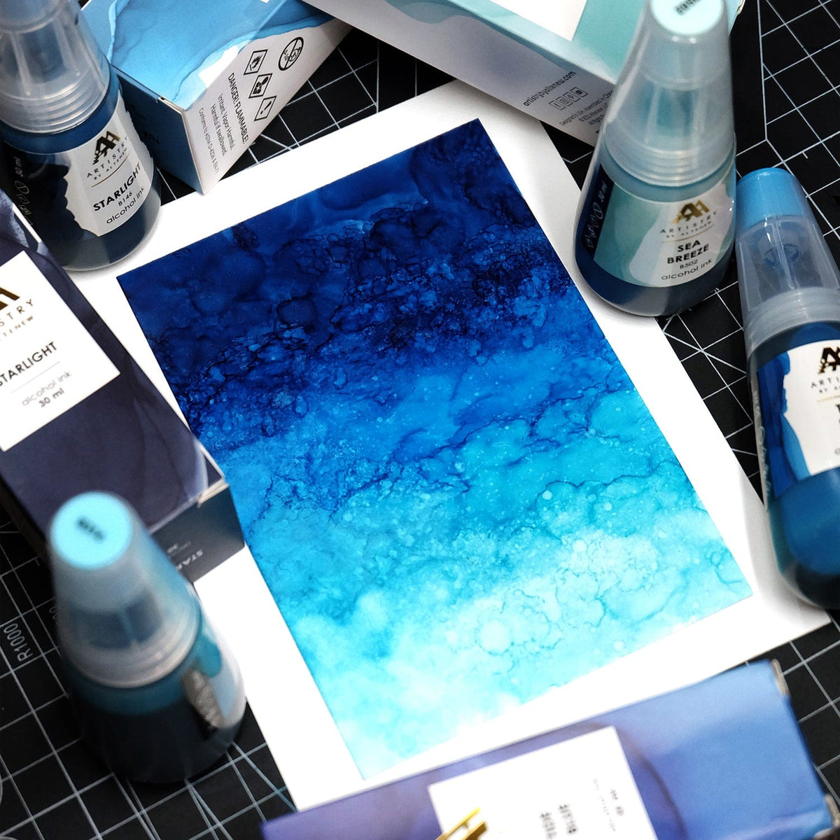 Alcohol Ink Desert Night Alcohol Ink