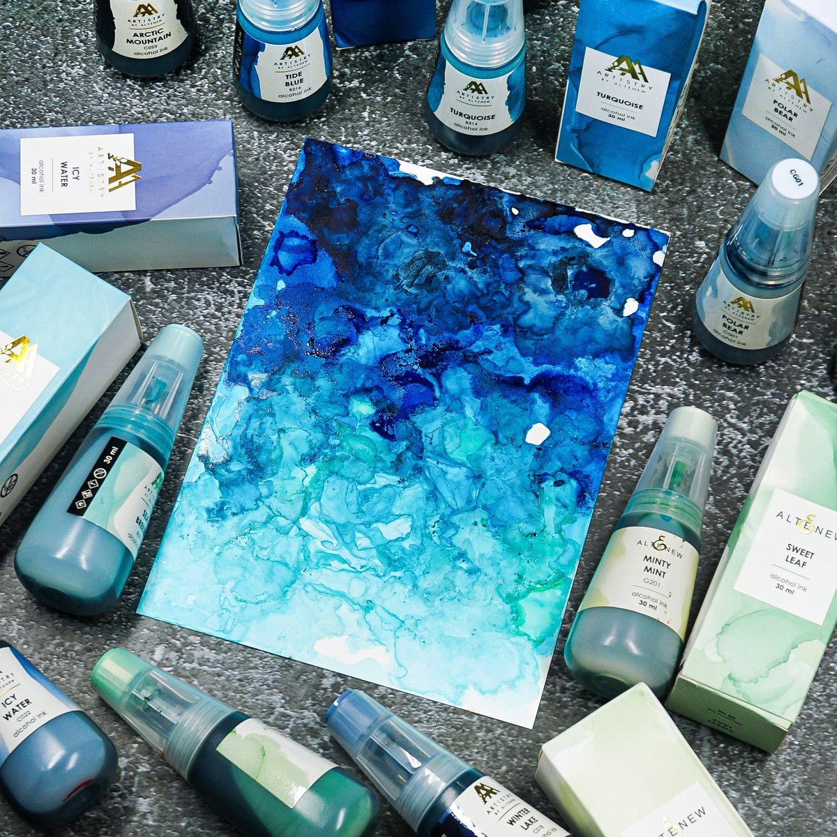 Alcohol Ink Minty Mint Alcohol Ink