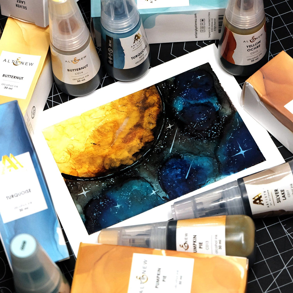 Alcohol Ink Pumpkin Pie Alcohol Ink