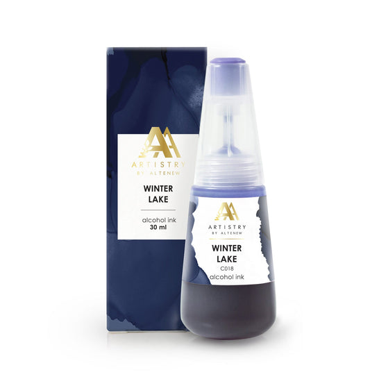 Alcohol Ink Winter Lake Alcohol Ink