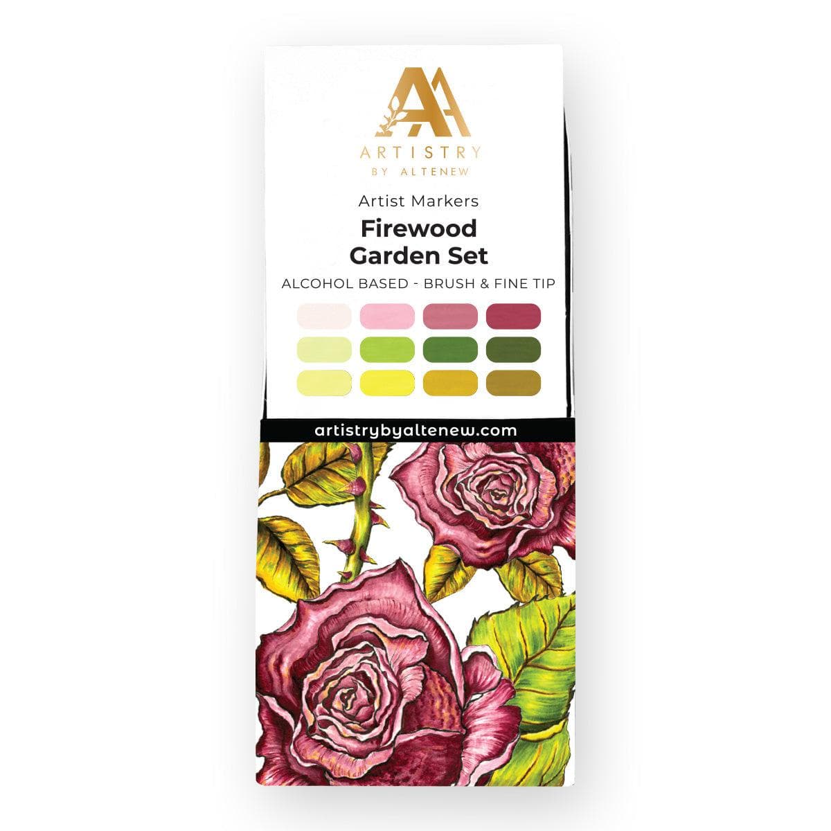 Alcohol Marker & Alcohol Ink Bundle Firewood Garden Artist Alcohol Markers Set & Alcohol Ink Bundle