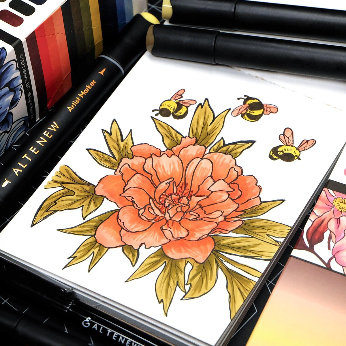 Alcohol Markers Artist Markers Four Scoops Set