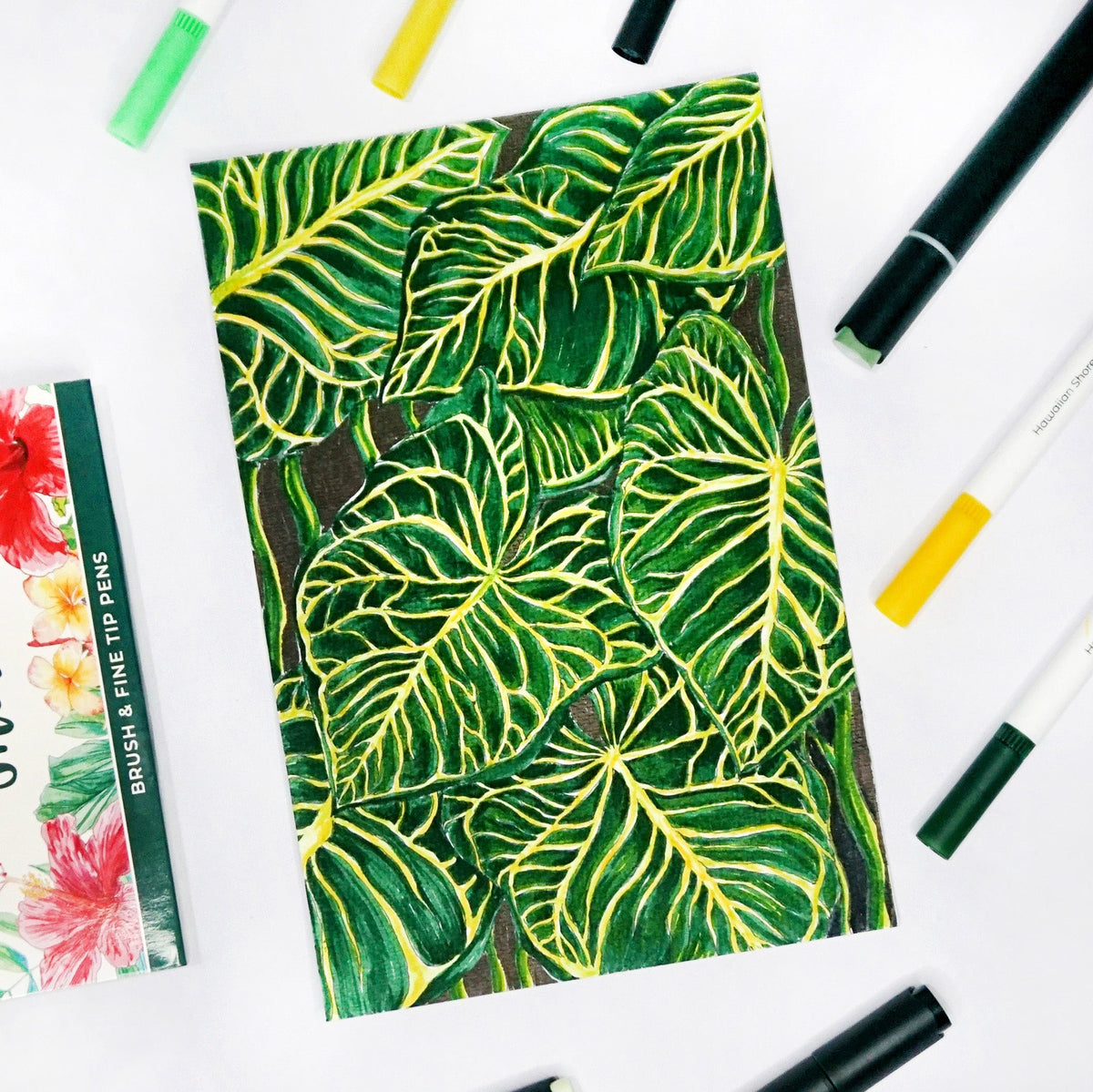 Alcohol Markers Artist Markers Green Fields Set
