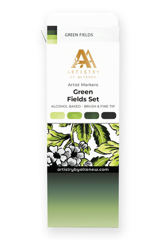 Alcohol Markers Artist Markers Green Fields Set