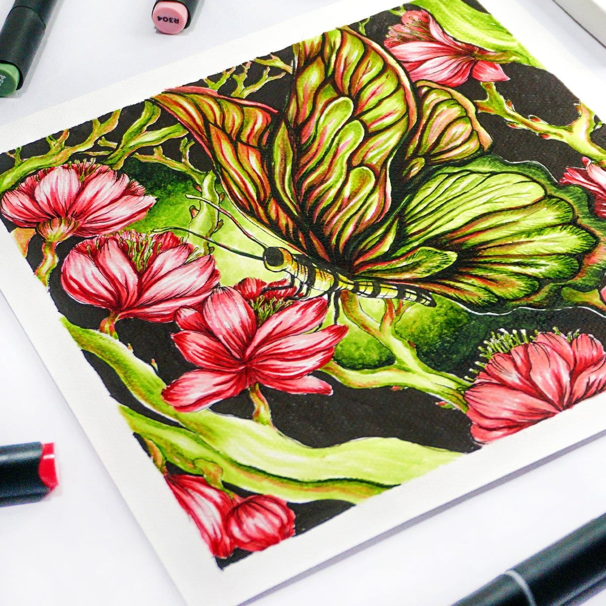 Alcohol Markers Artist Markers Green Fields Set