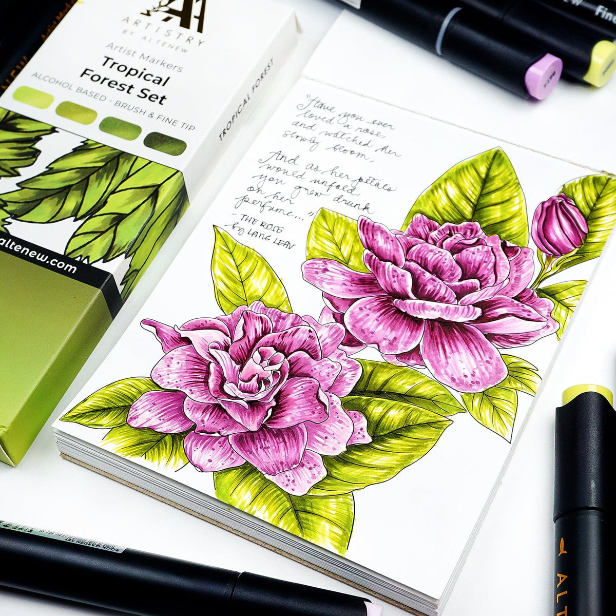 Alcohol Markers Artist Markers Shades of Purple Set