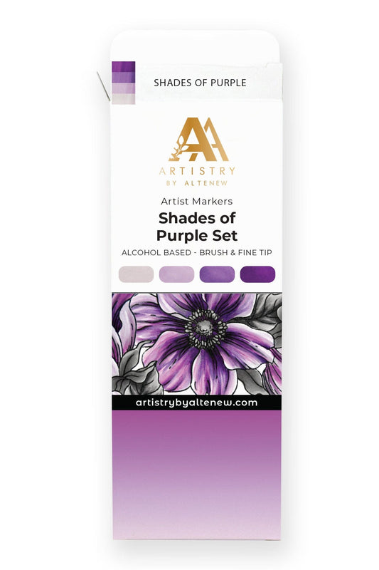 Alcohol Markers Artist Markers Shades of Purple Set