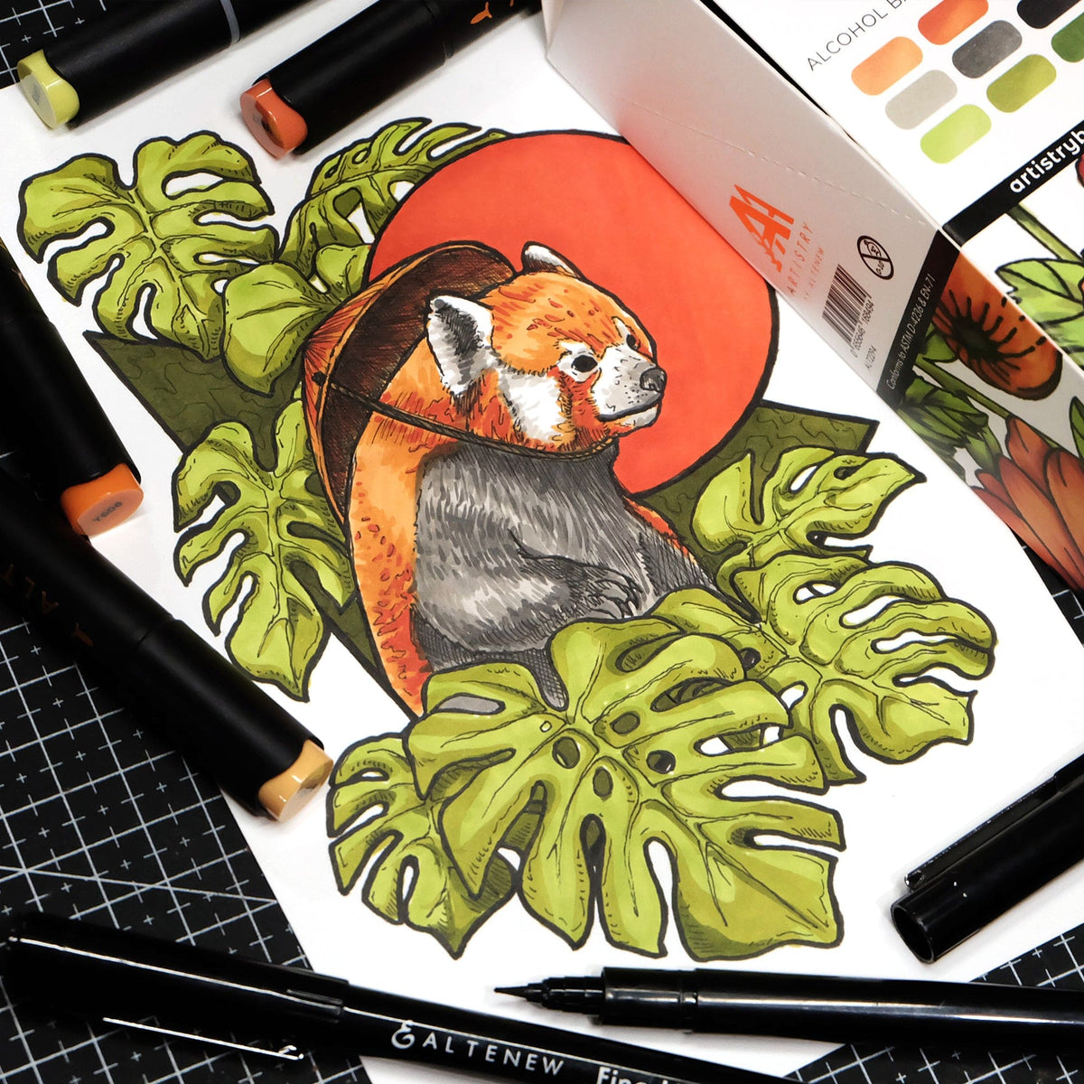Alcohol Markers Artist Markers Warm & Cozy Set