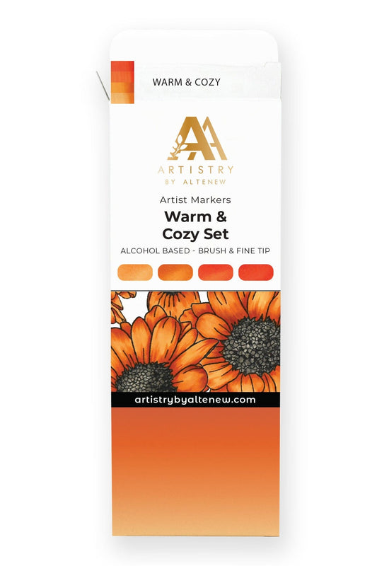Alcohol Markers Artist Markers Warm & Cozy Set