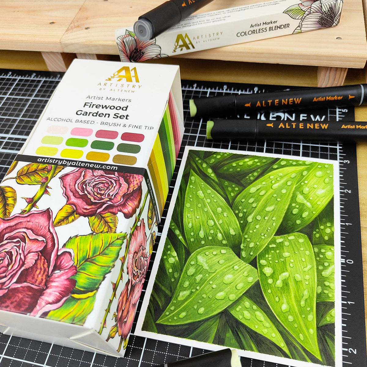 Alcohol Markers Firewood Garden Artist Alcohol Markers Set M