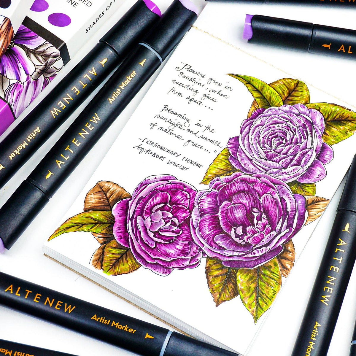 Alcohol Markers Mediterranean Terrace Garden Artist Alcohol Markers Set B