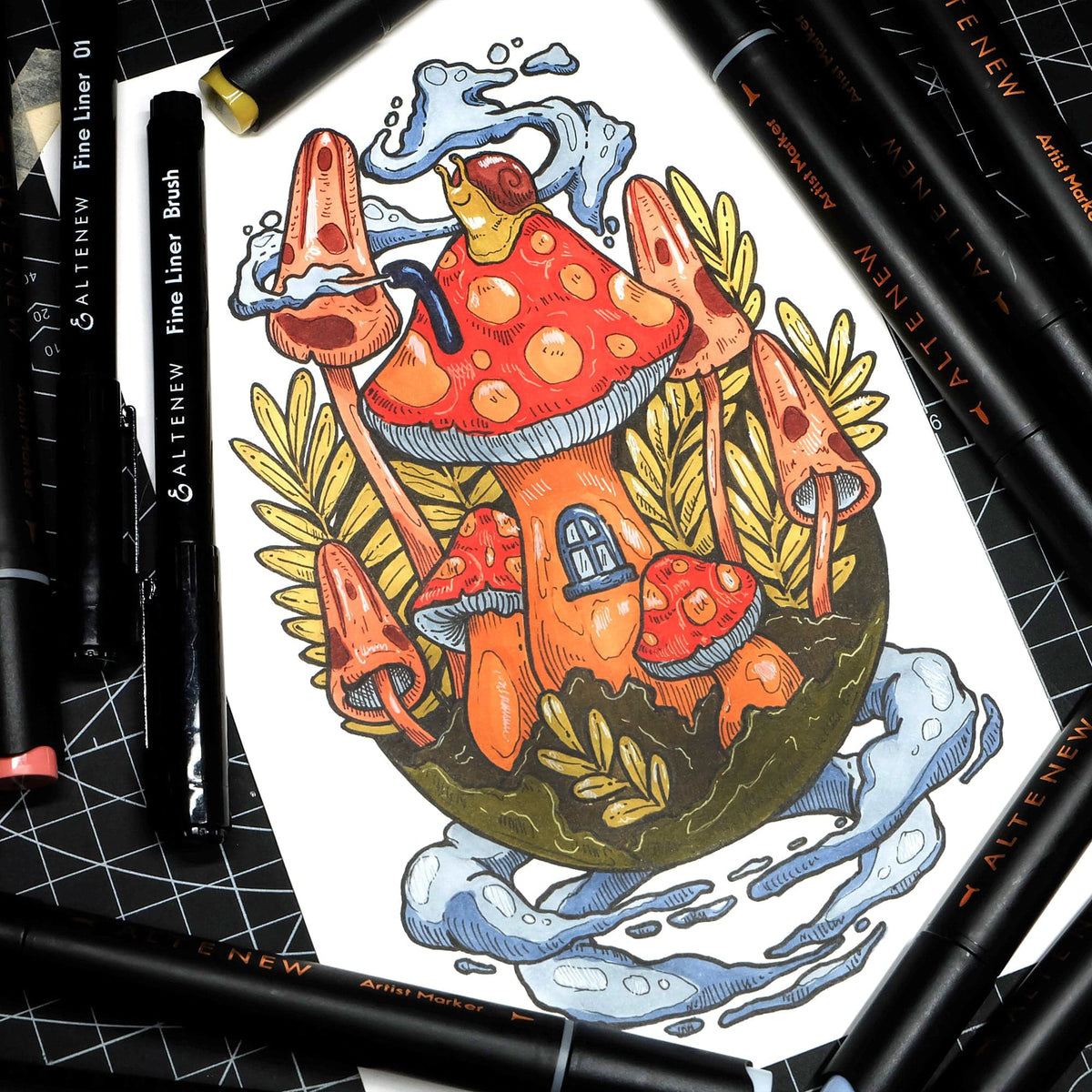 Alcohol Markers Mystic Garden Artist Alcohol Markers Set J