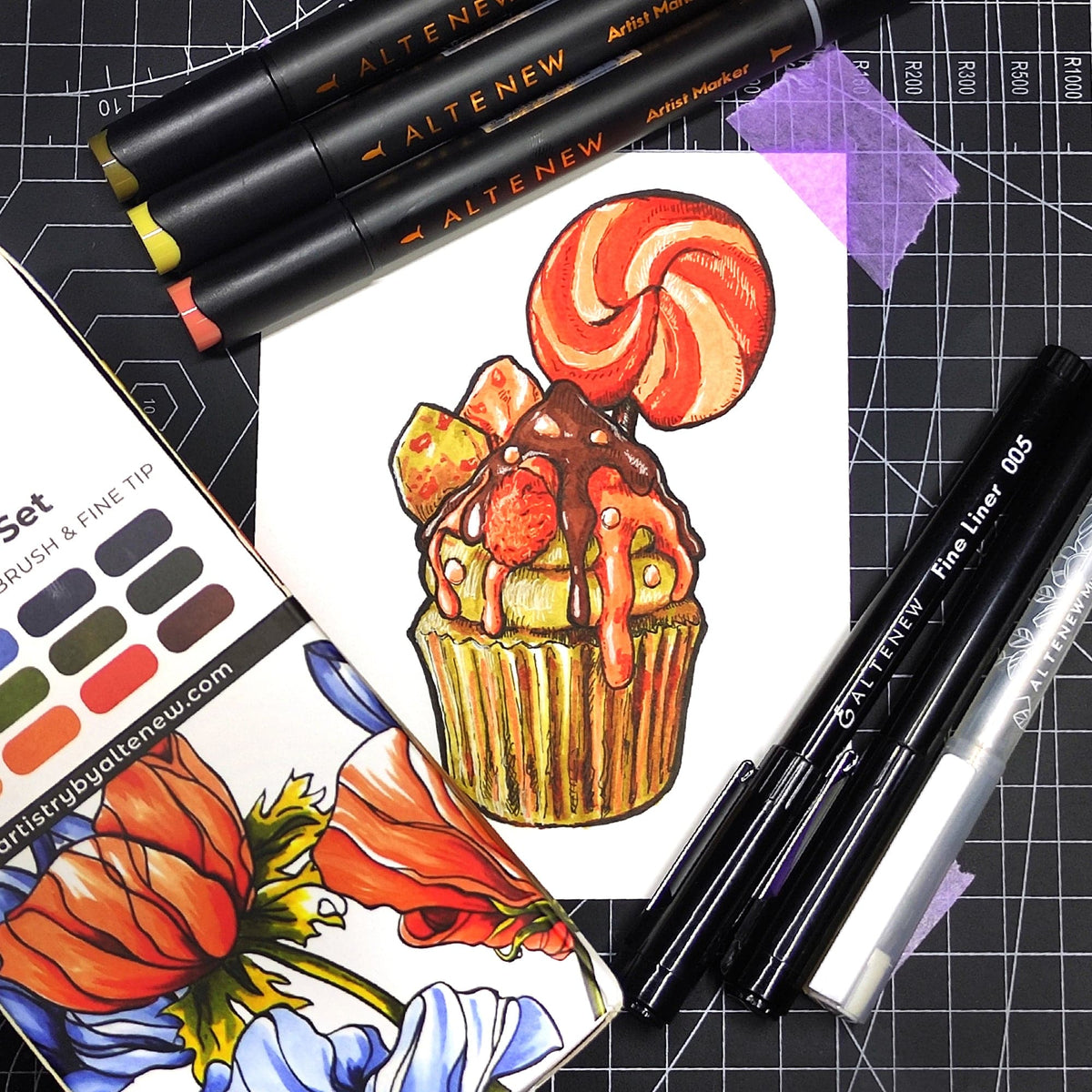 Alcohol Markers Mystic Garden Artist Alcohol Markers Set J