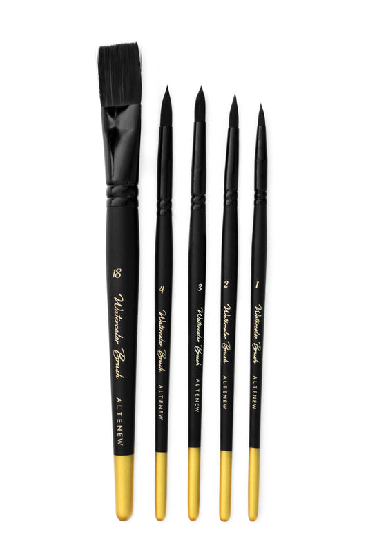Brushes Artists' Watercolor Brushes - Round