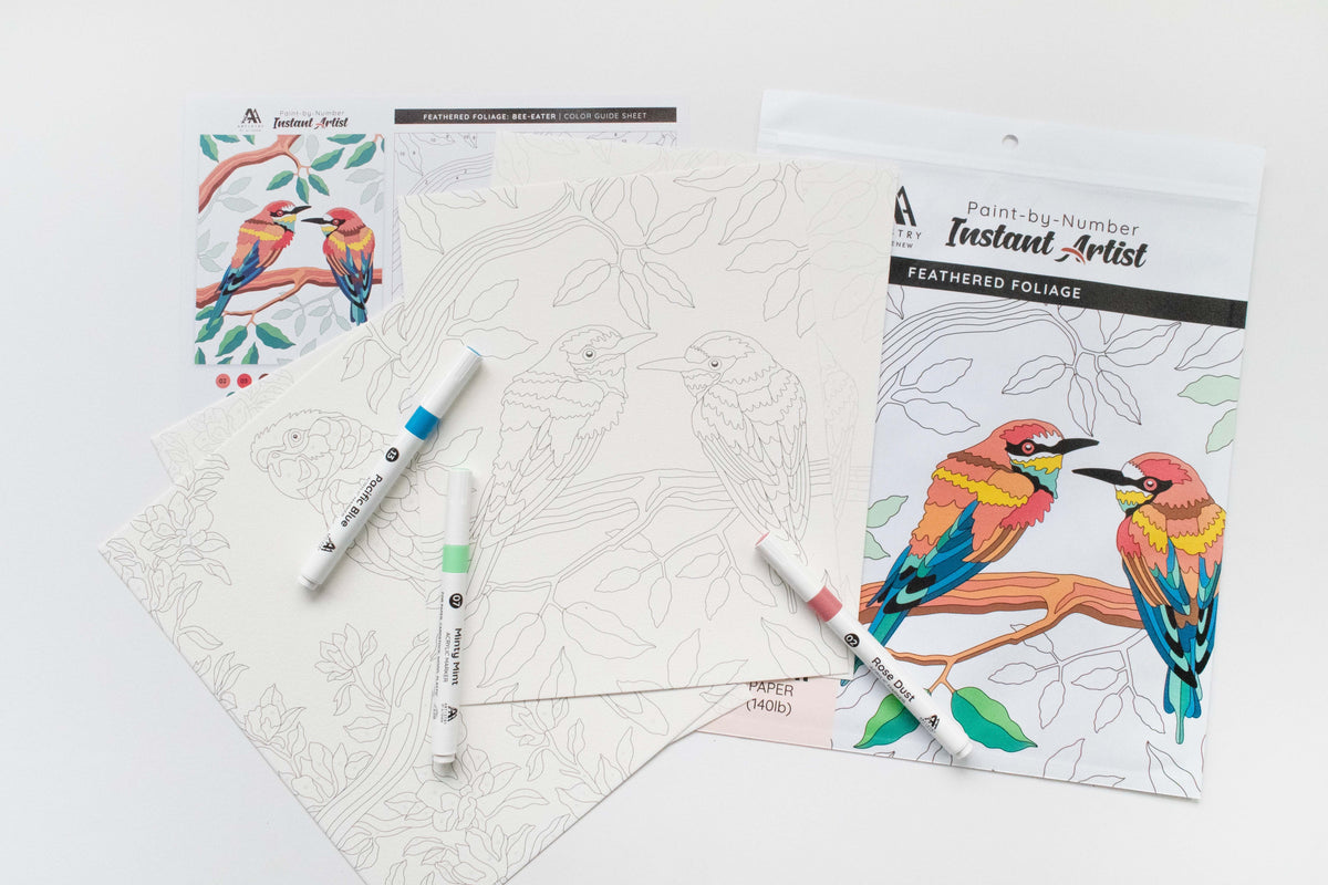 Coloring Book Bundle Instant Artist Paint-by-Numbers Bundle