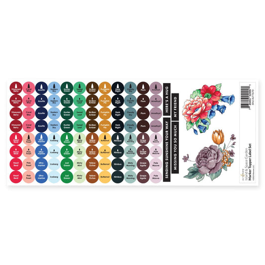 Decals Island & Space Garden Marker Topper Label Set