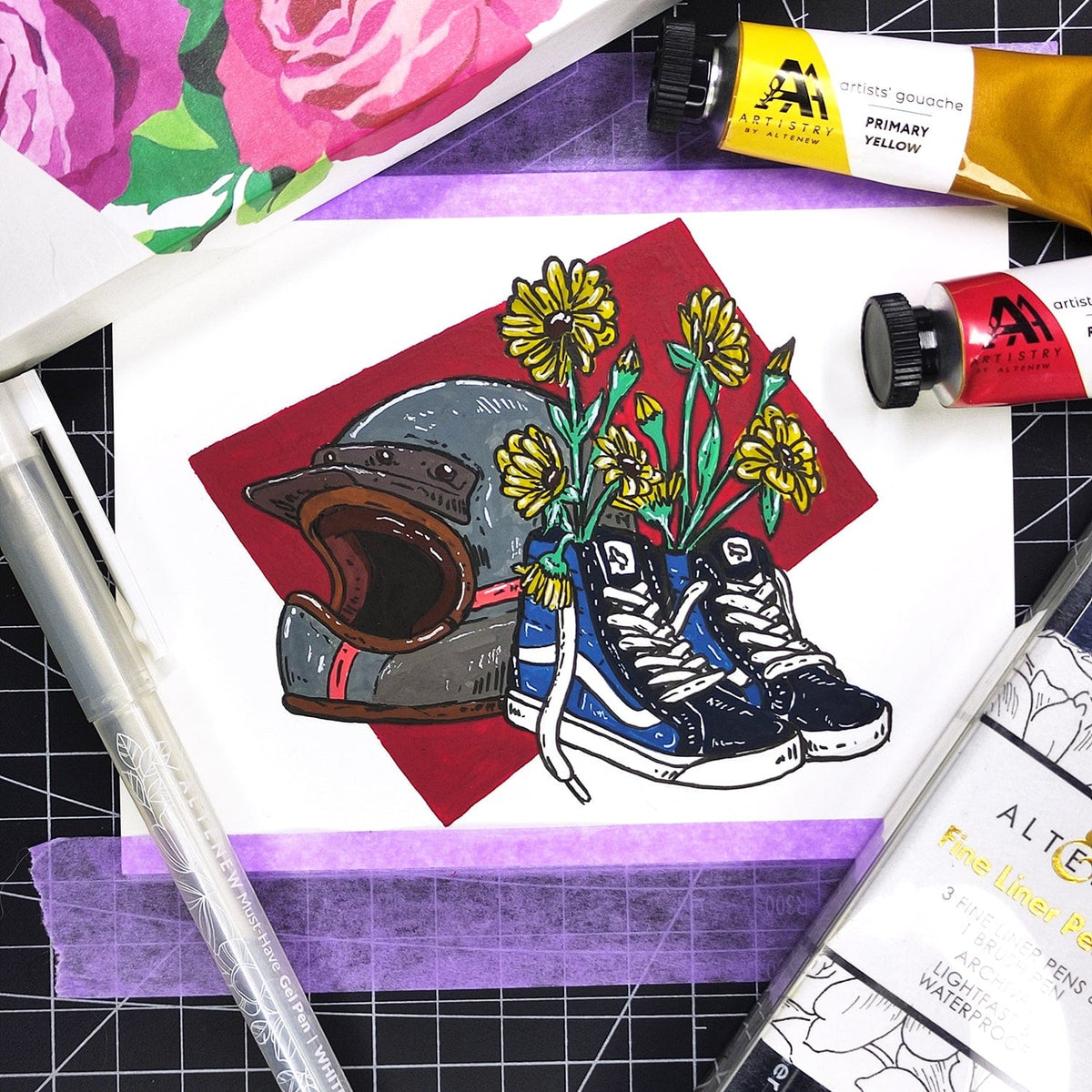 Gouache Artists' Gouache Set - Strolling Through New York