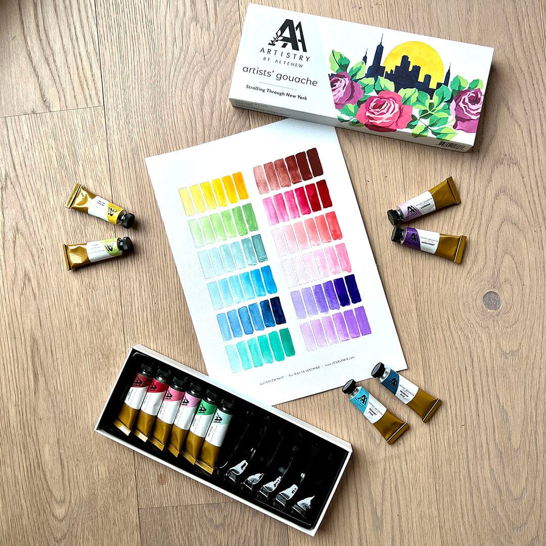 Gouache Artists' Gouache Set - Strolling Through New York