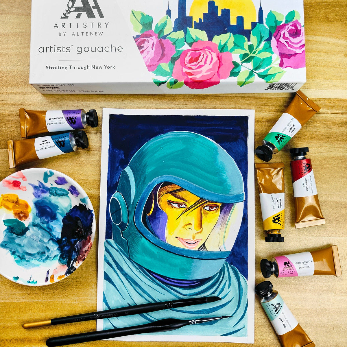 Gouache Artists' Gouache Set - Strolling Through New York