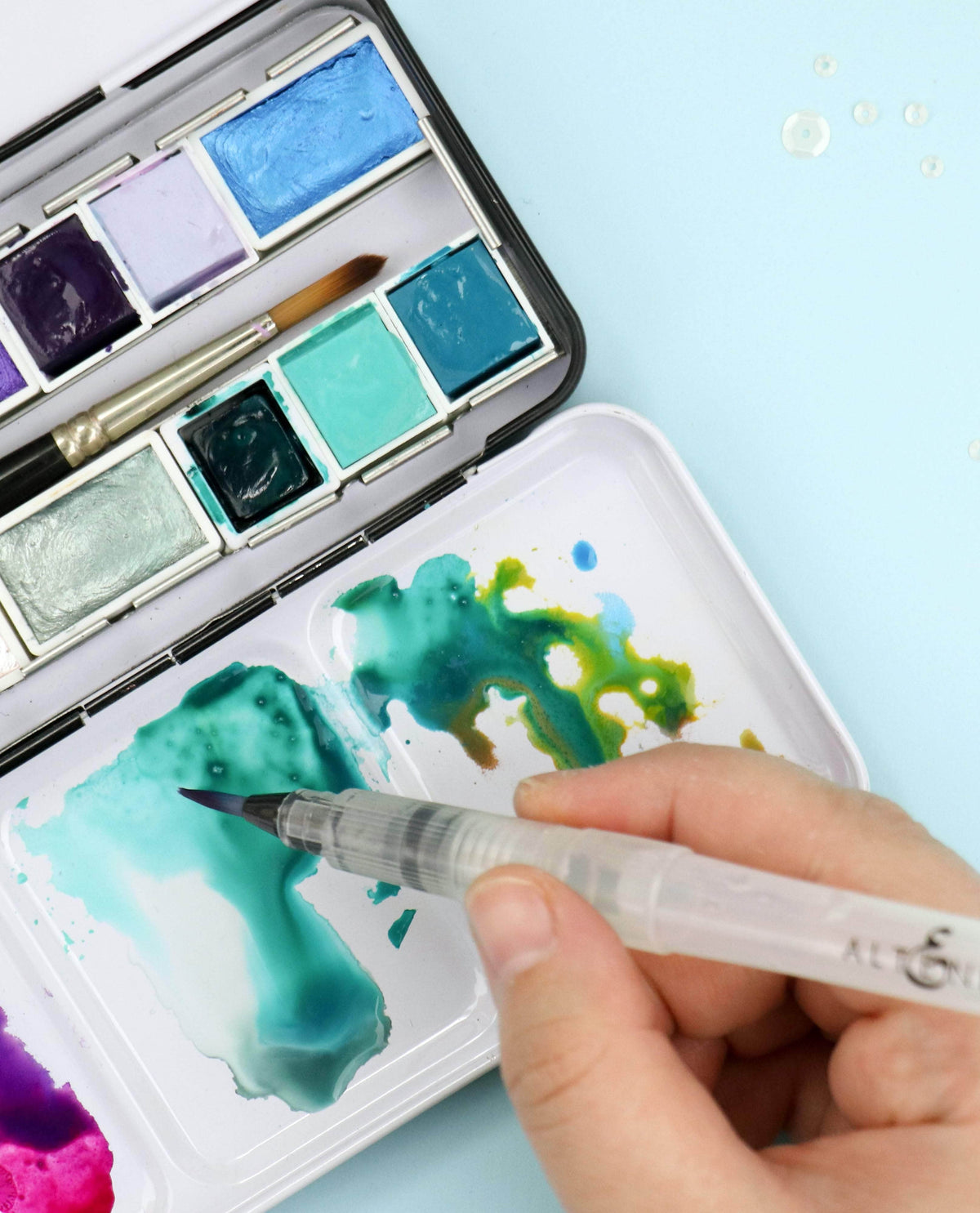 Palette Watercolor Tin Case