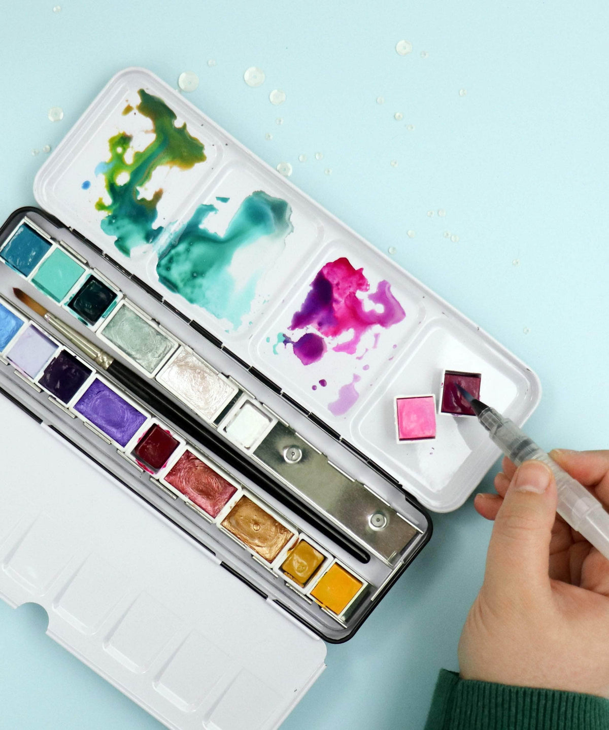 Palette Watercolor Tin Case