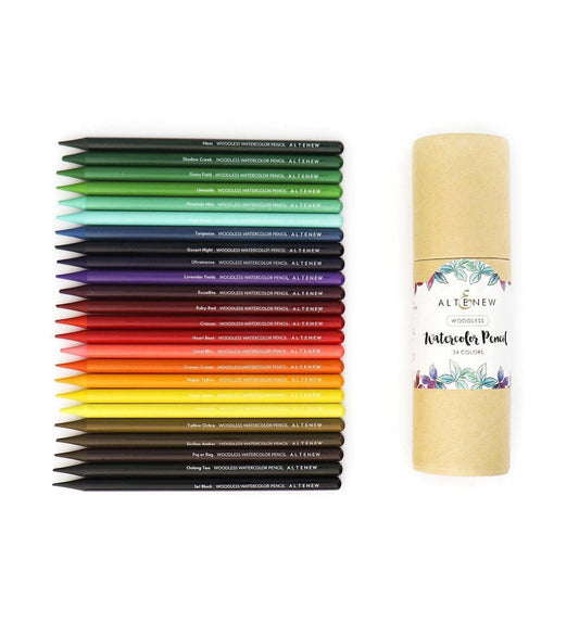 Pencils Woodless Watercolor Pencil 24 Set