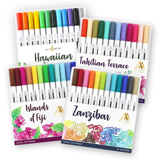 Water-based Marker Bundle Summer Travel Dual Tip Pen Bundle