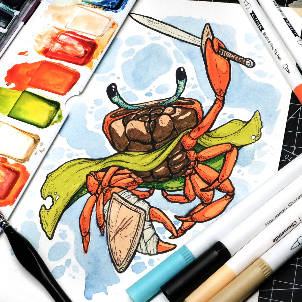 Water-based Markers Hawaiian Shores Dual Tip Pens (Water-based)
