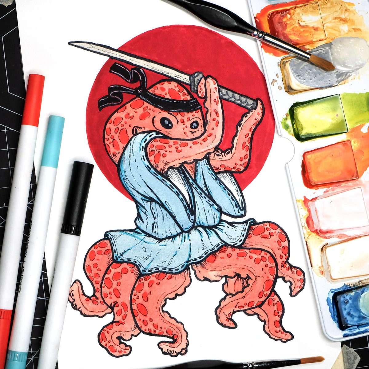 Water-based Markers Hawaiian Shores Dual Tip Pens (Water-based)