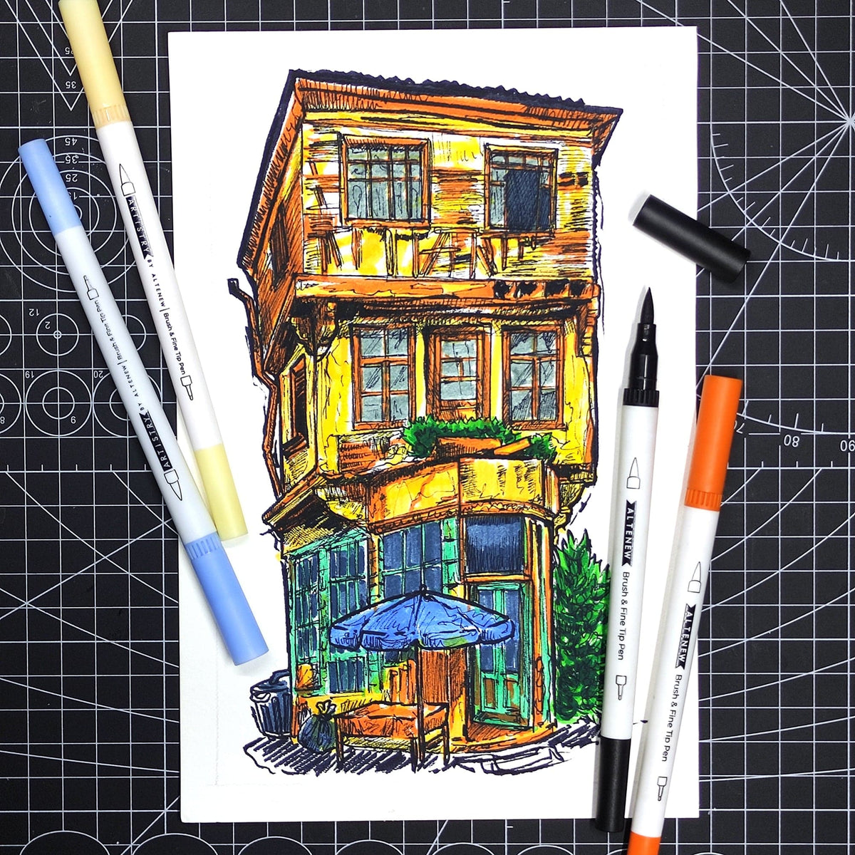 Water-based Markers Hawaiian Shores Dual Tip Pens (Water-based)