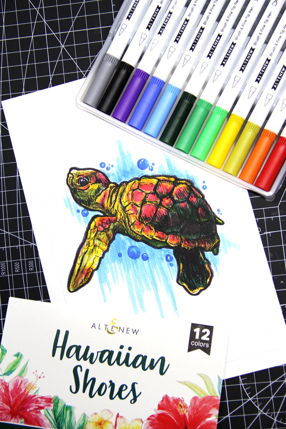 Water-based Markers Hawaiian Shores Dual Tip Pens (Water-based)