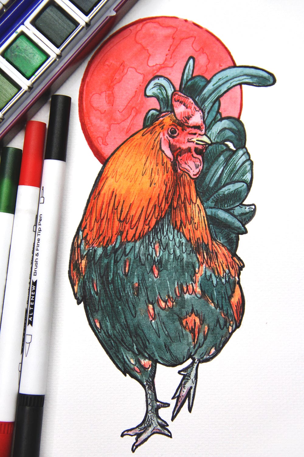 Water-based Markers Hawaiian Shores Dual Tip Pens (Water-based)