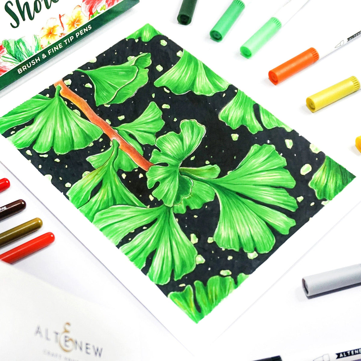 Water-based Markers Hawaiian Shores Dual Tip Pens (Water-based)
