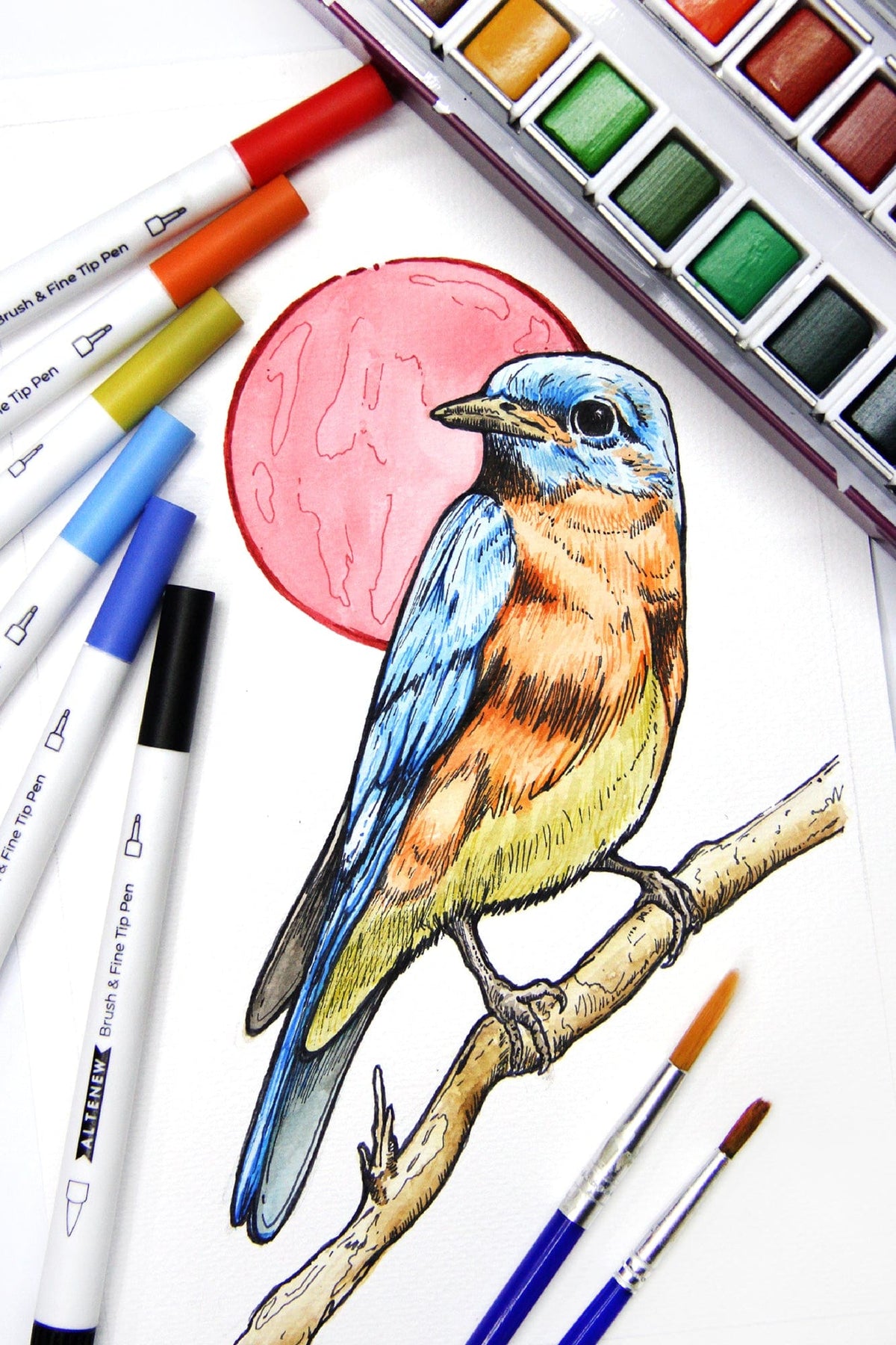 Water-based Markers Hawaiian Shores Dual Tip Pens (Water-based)
