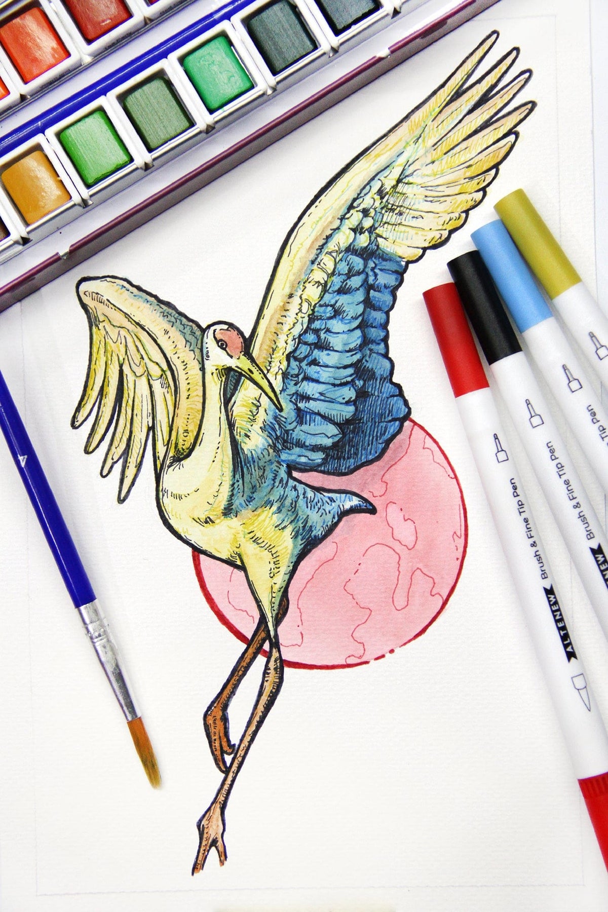 Water-based Markers Hawaiian Shores Dual Tip Pens (Water-based)