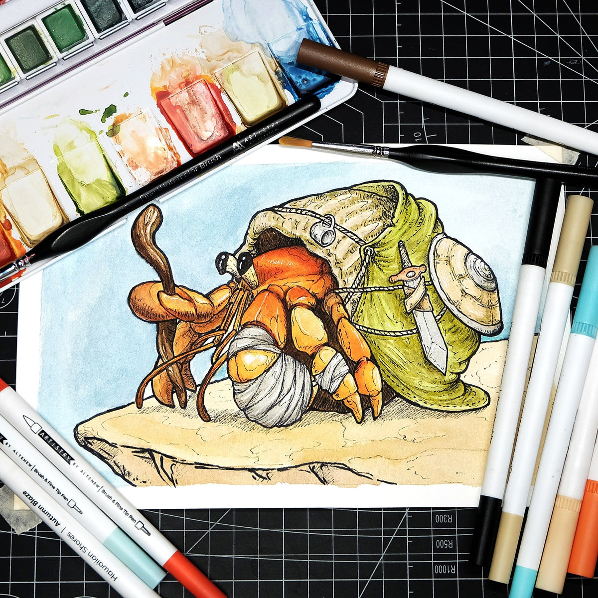 Water-based Markers Zanzibar Dual Tip Pens (Water-based)