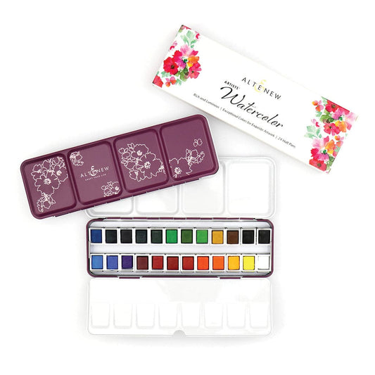 Watercolor Pans Artists' Watercolor 24 Pan Set
