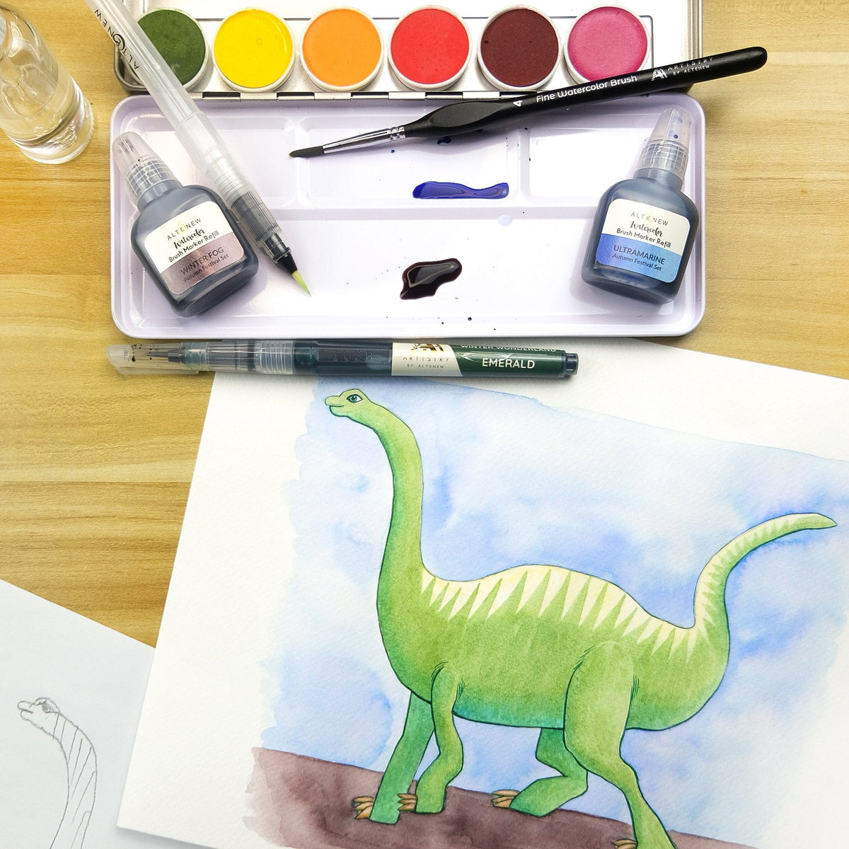 Watercolor Pans Watercolor Essential 12 Pan Set