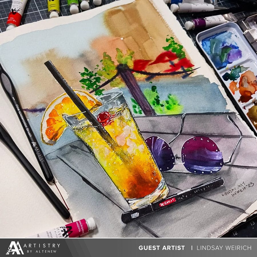 Watercolor Tubes Artists' Watercolor Tube - Dark Cyan - (PB.17/PG.7)