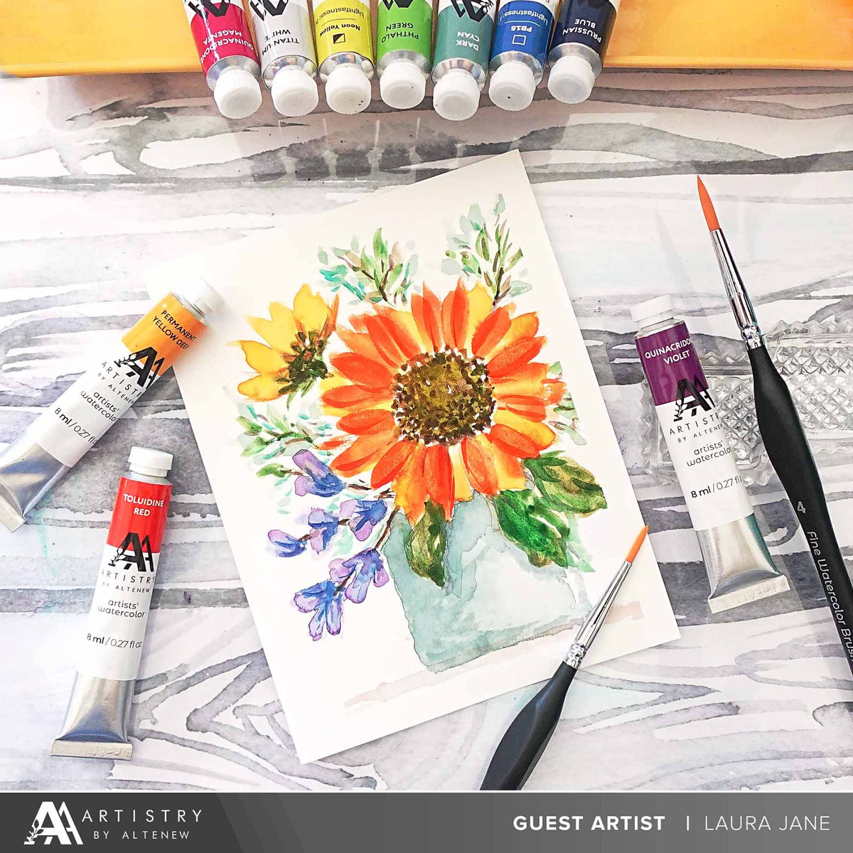 Watercolor Tubes Artists' Watercolor Tube - Phthalo Green - (PG.7)
