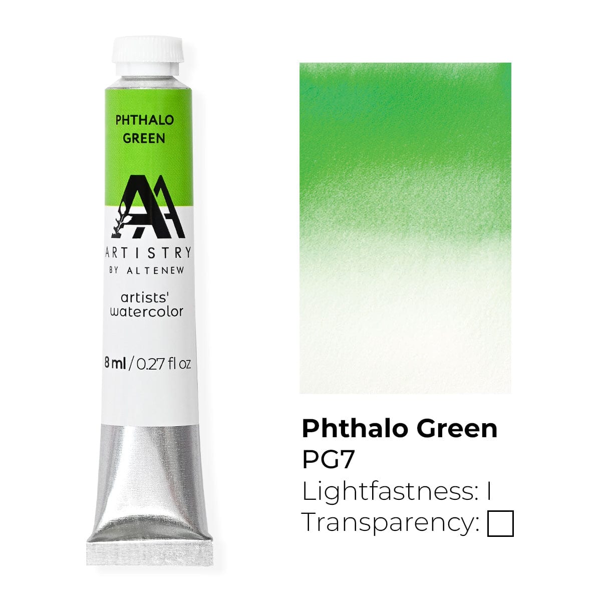 Watercolor Tubes Artists' Watercolor Tube - Phthalo Green - (PG.7)