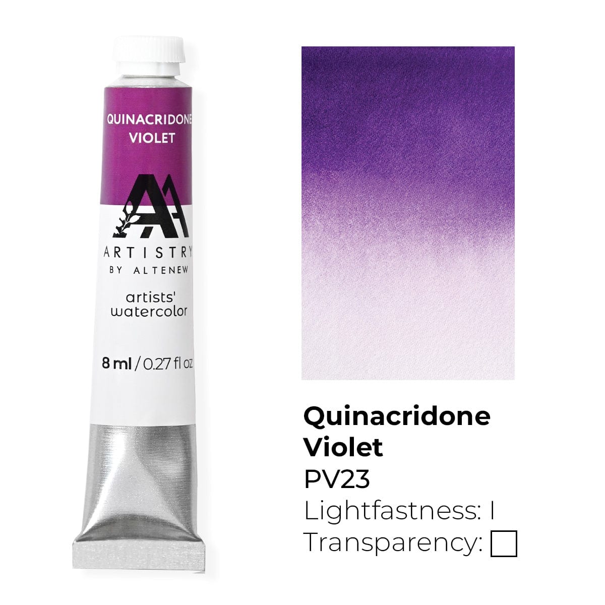 Watercolor Tubes Artists' Watercolor Tube - Quinacridone Violet - (PV.19)