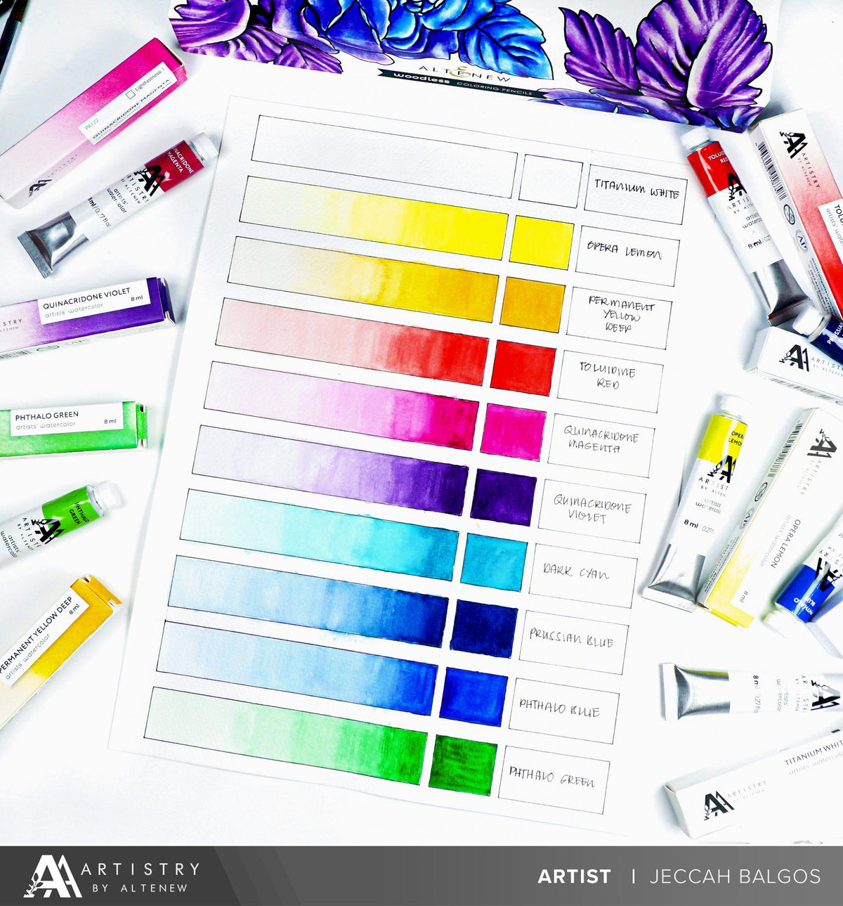 Watercolor Tubes Artists' Watercolor Tube - Toluidine Red - (PR.3)