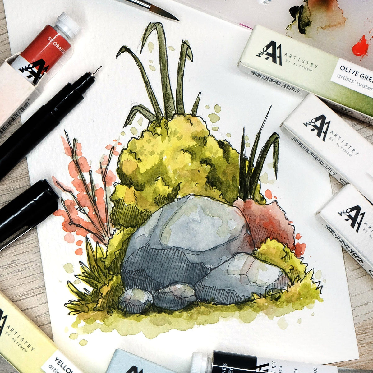 Watercolor Watercolor Paper Set (Hot Pressed, 5" x 7" Loose Sheets, 30 sheets/set)